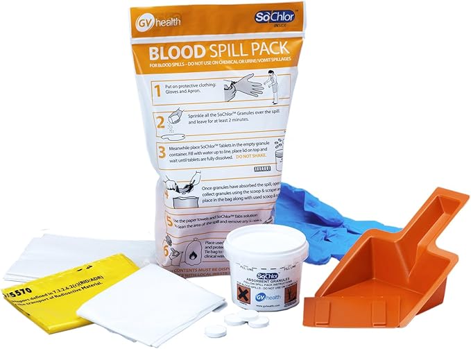 Blood Biohazard Spill Pack Single Use MJZ003